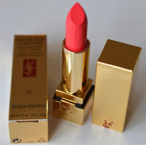 yves saint laurent rouge pur couture lipstick in le orange|ysl lipstick 52 rosy coral.